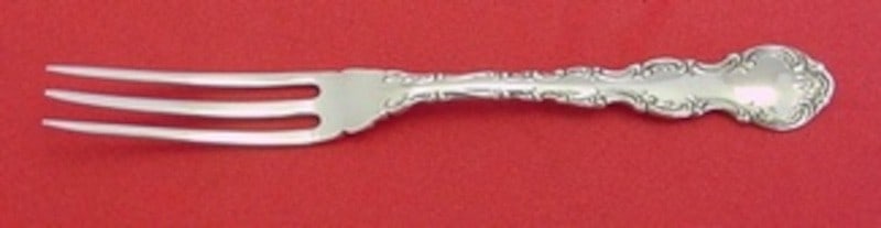 Sterling Silver Strawberry Fork Strasbourg Pattern by Gorham 4.75 Inch: Sterling Silver Strawberry Fork Strasbourg Pattern by Gorham 4.75 Inch This is a sterling silver strawberry fork in the Strasbourg pattern by Gorham. The fork measures 4 3/4 inches, is not monogrammed