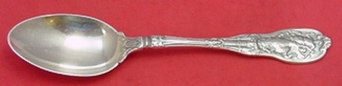 Gorham Mythologique Sterling Silver Soup Spoon 7 1/4" Antique Flatware: Gorham Mythologique Sterling Silver Soup Spoon 7 1/4" Antique Flatware This exquisite 7 1/4" place soup spoon from the Mythologique pattern by Gorham is crafted from sterling silver and showcases the 