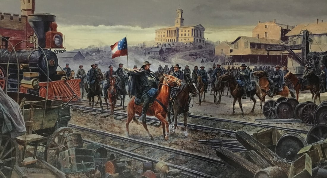 Mort Kunstler Order Out Of Chaos Limited Edition Giclee Print on Canvas: Mort Kunstler Order Out Of Chaos Limited Edition Giclee Print on Canvas Experience a captivating piece of art history with "Order Out Of Chaos" by renowned artist Mort Kunstler. This limited edition g