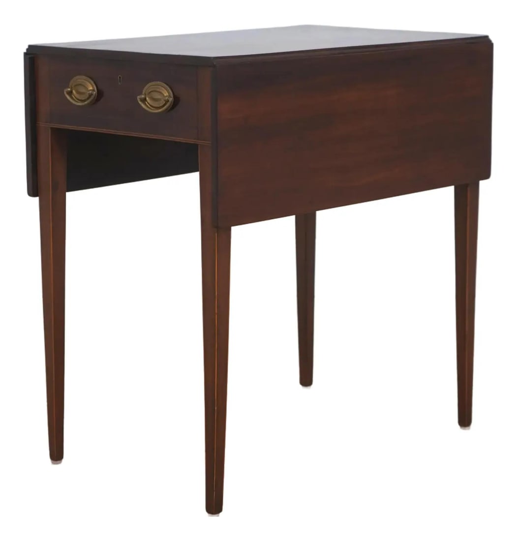 19th Century Pembroke Table in Mahogany with Drop Leaves (1 of 10)