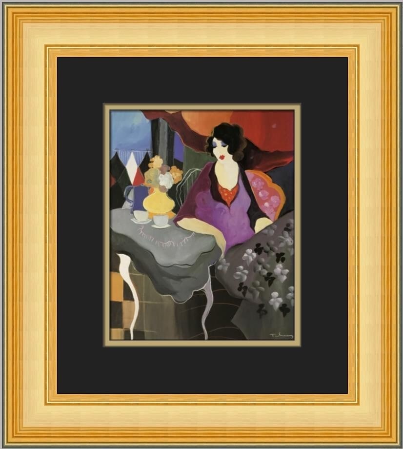 Itzchak Tarkay Apres Midi Custom Framed Art Print 1979 (1 of 2)