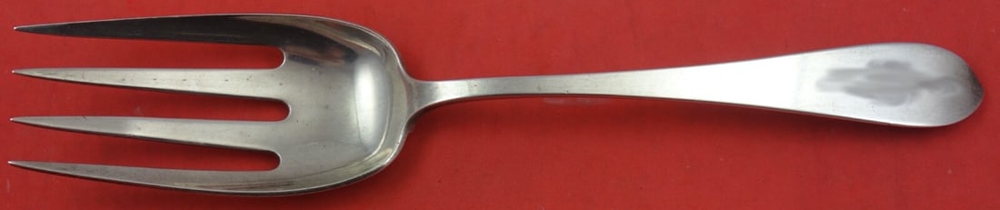 Whiting Colonial Sterling Silver Salad Serving Fork 9.25 Inch: Whiting Colonial Sterling Silver Salad Serving Fork 9.25 Inch This elegant salad serving fork from the Colonial pattern by Whiting showcases exquisite craftsmanship in sterling silver. Measuring 9 1/4