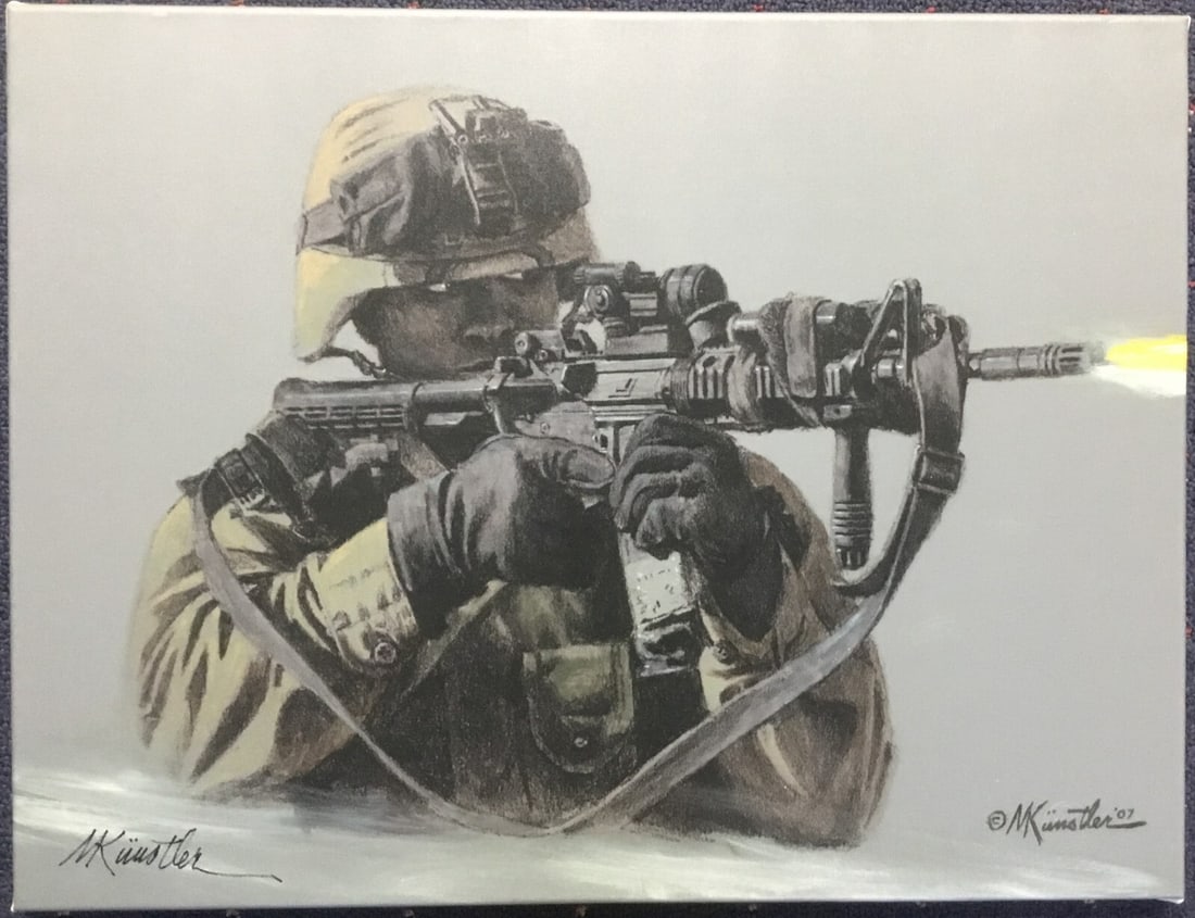 Mort Kunstler Night Warrior Limited Edition Giclee Canvas Print Signed (1 of 5)