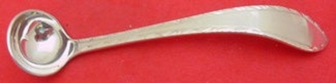 Tiffany & Co Feather Edge Sterling Silver Mustard Ladle 4 1/2" Custom Made (1 of 2)