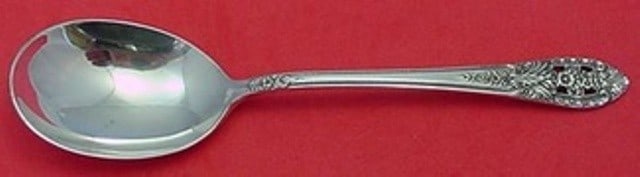 International Sterling Silver Crown Princess 6" Sugar Serving Spoon: International Sterling Silver Crown Princess 6" Sugar Serving Spoon This exquisite 6" serving sugar spoon is crafted from sterling silver and features the elegant Crown Princess pattern by Internation