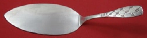 E. Dragsted Saint Jerne Sterling Silver Pastry Server 7 3/8": E. Dragsted Saint Jerne Sterling Silver Pastry Server 7 3/8" This exquisite pastry server features the Saint Jerne, also known as Star, pattern designed by E. Dragsted. Crafted from high-quality