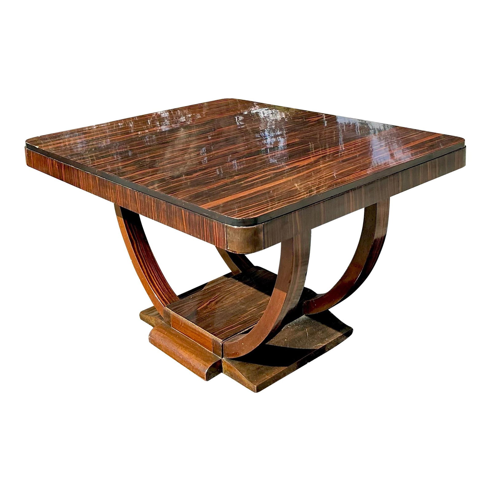 Vintage Deco Zebrawood Hall Table Art Deco Elegance (1 of 10)