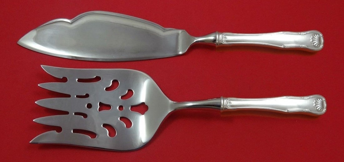 2 Piece Fish Serving Set Kirk King Sterling Silver HHWS (1 of 1)