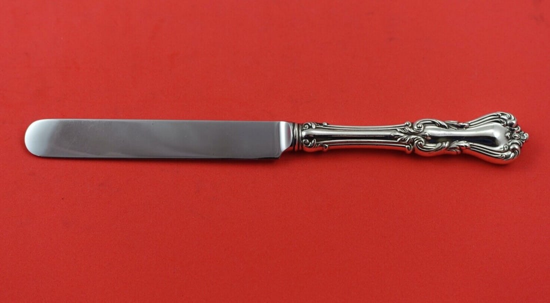 Reed & Barton Marlborough Sterling Silver Dessert Knife Monogrammed 7.5 inches: Reed & Barton Marlborough Sterling Silver Dessert Knife Monogrammed 7.5 inches This exquisite dessert knife features the elegant Marlborough pattern by Reed and Barton, crafted from fine sterling silv