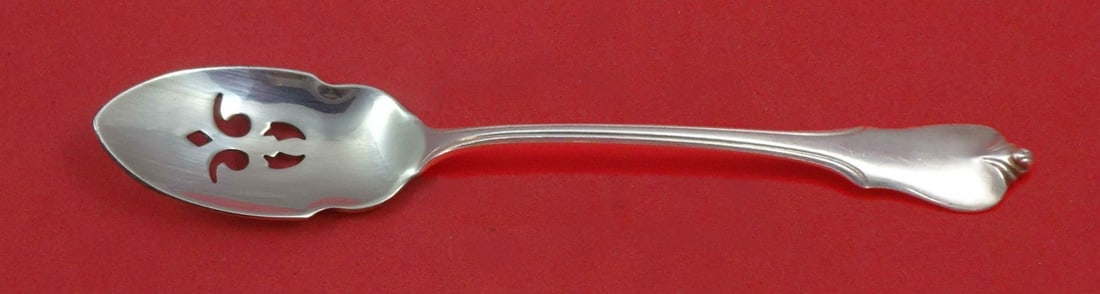 Wallace Grand Colonial Sterling Silver Olive Spoon 6 Inch Pierced: Wallace Grand Colonial Sterling Silver Olive Spoon 6 Inch Pierced This exquisite 6-inch olive spoon is crafted from sterling silver and features the elegant Grand Colonial pattern by Wallace. Designed