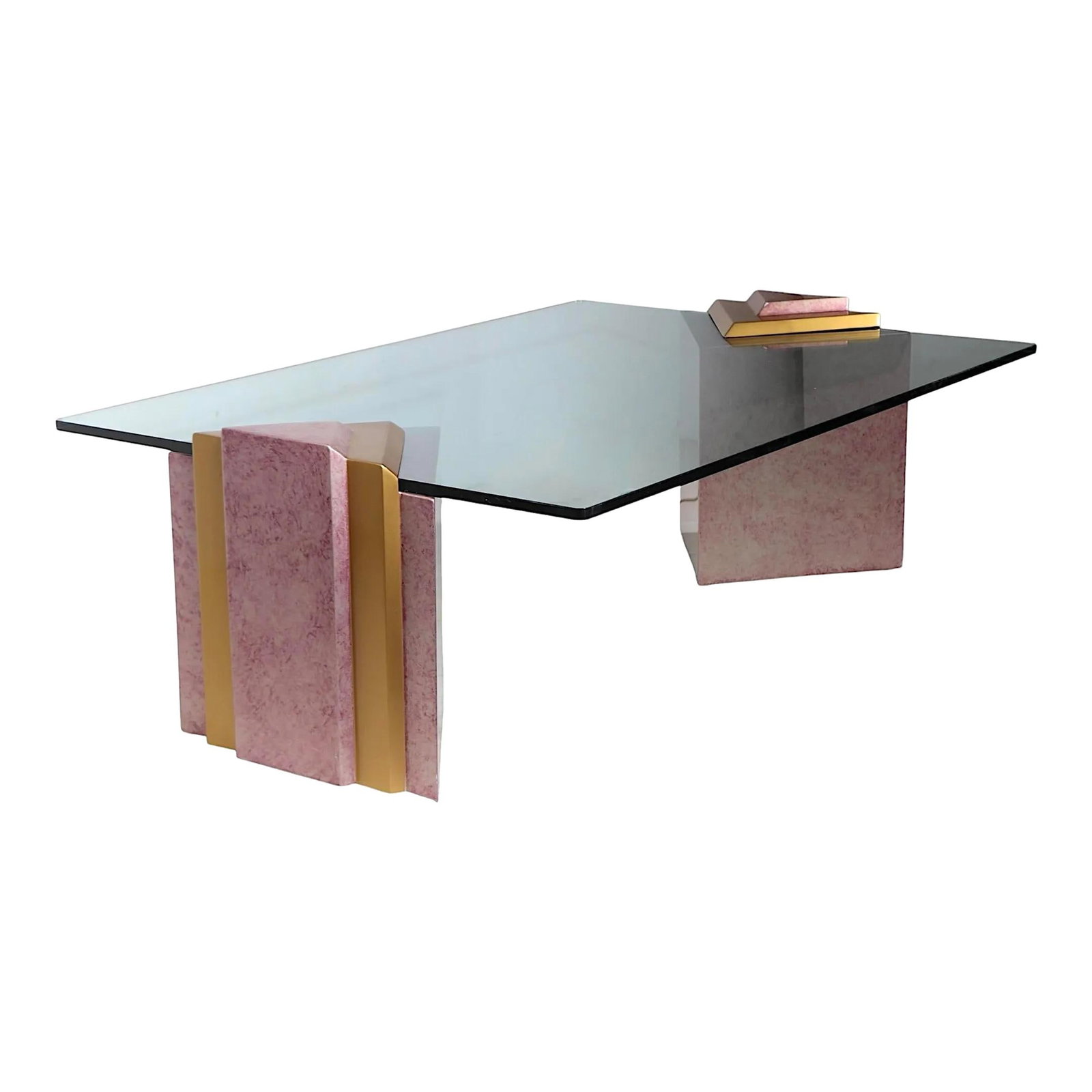 Chic Hollywood Regency Glass Top Coffee Table 1970s 1980s: Chic Hollywood Regency Glass Top Coffee Table 1970s 1980s Elevate your living space with this chic Hollywood Regency glass top coffee table, dating back to the 1970s or 80s. This stylish piece feature