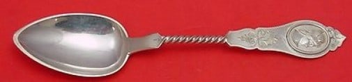 Duhme Sterling Silver Medallion Soup Spoon European Style 8.5 Inch: Duhme Sterling Silver Medallion Soup Spoon European Style 8.5 Inch Introducing the Medallion by Duhme Sterling Silver Place Soup Spoon, a stunning example of European-style craftsmanship. This spoon, 
