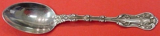Whiting Imperial Queen Sterling Silver Demitasse Spoon 4 Inch: Whiting Imperial Queen Sterling Silver Demitasse Spoon 4 Inch This exquisite 4" demitasse spoon showcases the elegant Imperial Queen pattern by Whiting. Crafted from high-quality sterling silver, this