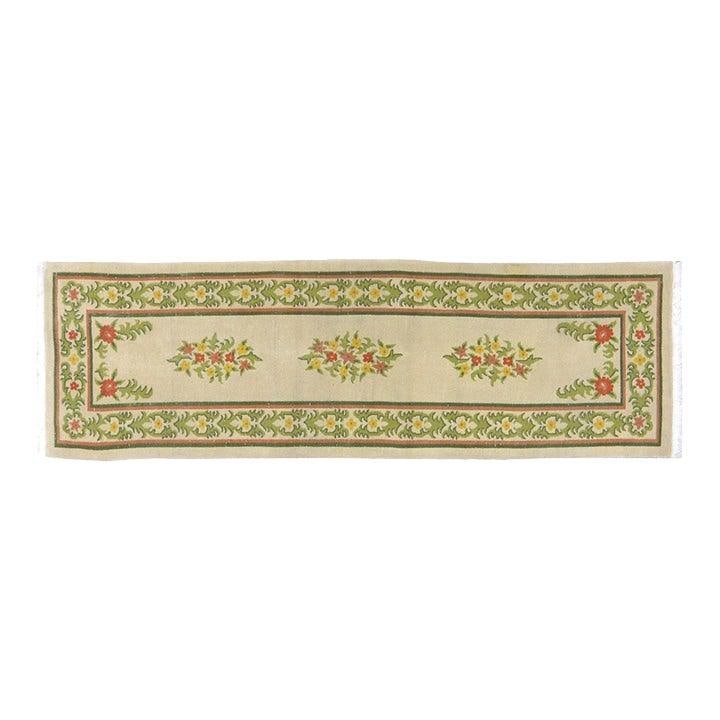 Hand-Knotted Wool Chinese Art Deco Runner Rug 2'x6'6": Hand-Knotted Wool Chinese Art Deco Runner Rug 2'x6'6" This vintage Chinese Art Deco rug is hand-knotted from wool using traditional techniques, offering a durable and richly textured surface. Its desi