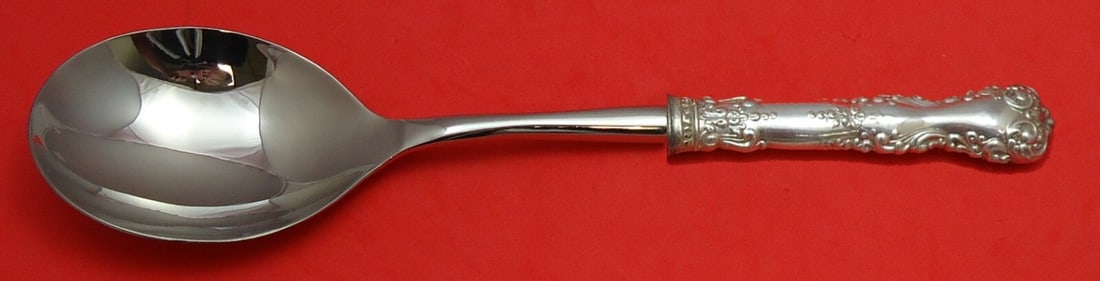 International Sterling Silver Revere Casserole Spoon 11 1/4 Custom Design: International Sterling Silver Revere Casserole Spoon 11 1/4 Custom Design This exquisite Revere casserole spoon from International is crafted from sterling silver and features a custom-made hollow han