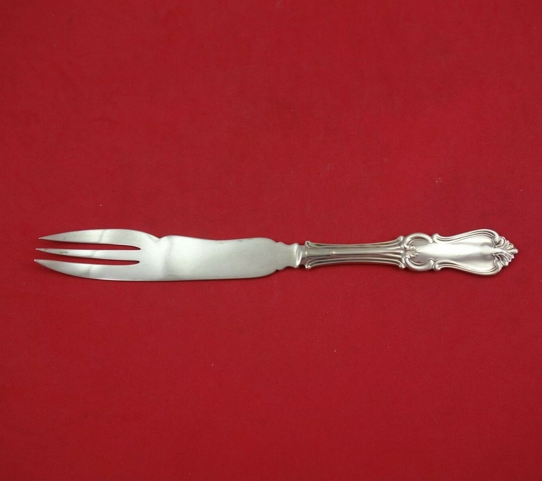John Polhamus Prince Albert Sterling Silver Melon Fork Knife 8 1/8" (1 of 4)
