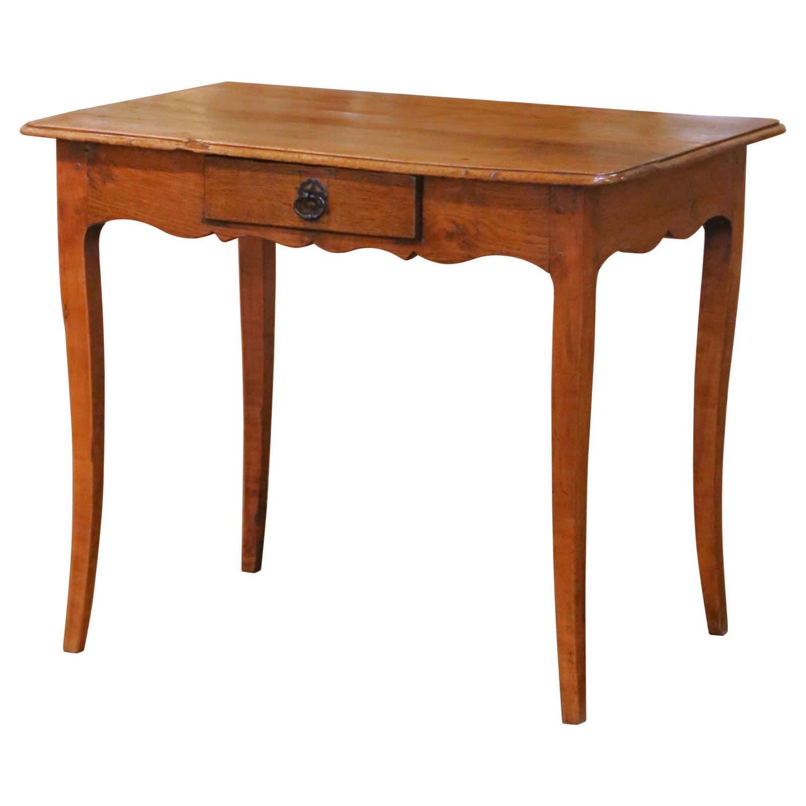 French Louis XV Walnut Drawer Side Table (1 of 14)