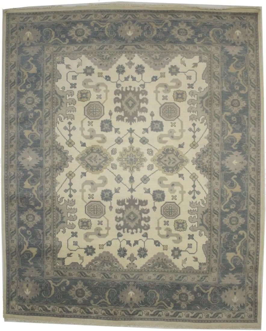 Handmade Floral Oriental Rug 8x10 ft Large Area Carpet: Handmade Floral Oriental Rug 8x10 ft Large Area Carpet Enhance your living space with this Vintage-Style Handmade Floral Oriental Rug, a stunning addition to your home decor. Measuring 8'0" x 9'10", t