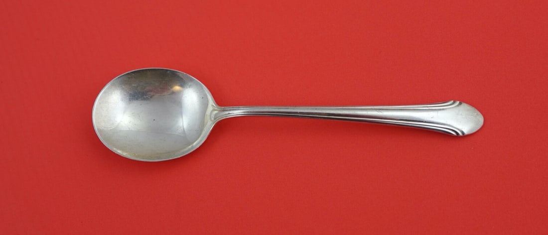 Alvin Romantique Sterling Silver Cream Soup Spoon 6.25 inches (1 of 2)