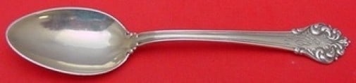 Reed and Barton Elegante Sterling Silver Teaspoon 5 5/8 Inch Monogrammed: Reed and Barton Elegante Sterling Silver Teaspoon 5 5/8 Inch Monogrammed This exquisite sterling silver teaspoon from Reed & Barton showcases the elegant design of the Elegante pattern, also known as 