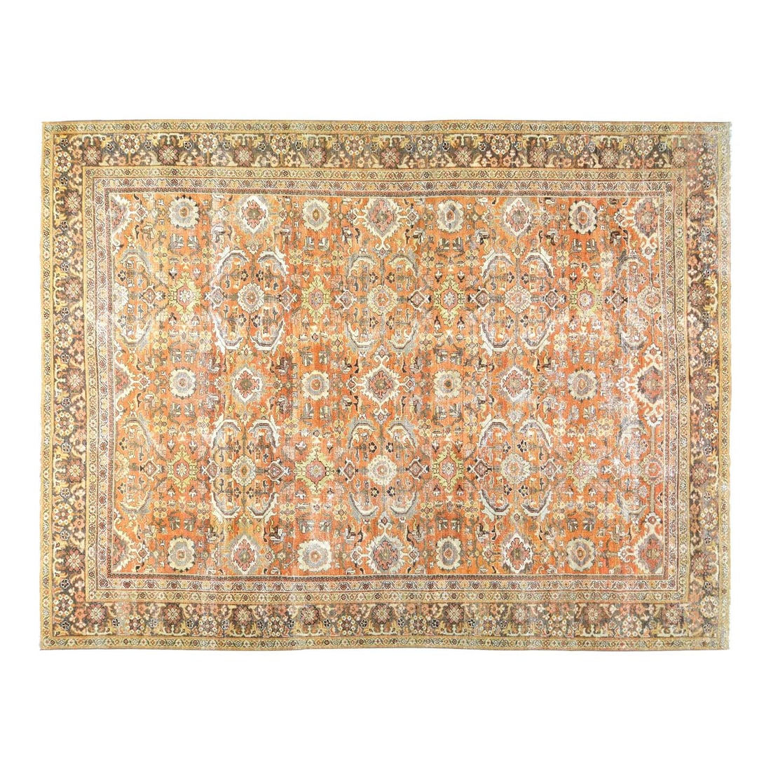Handcrafted Anatolian Wool Rug 10'1 x 13'4 Traditional Turkish Design (1 of 5)