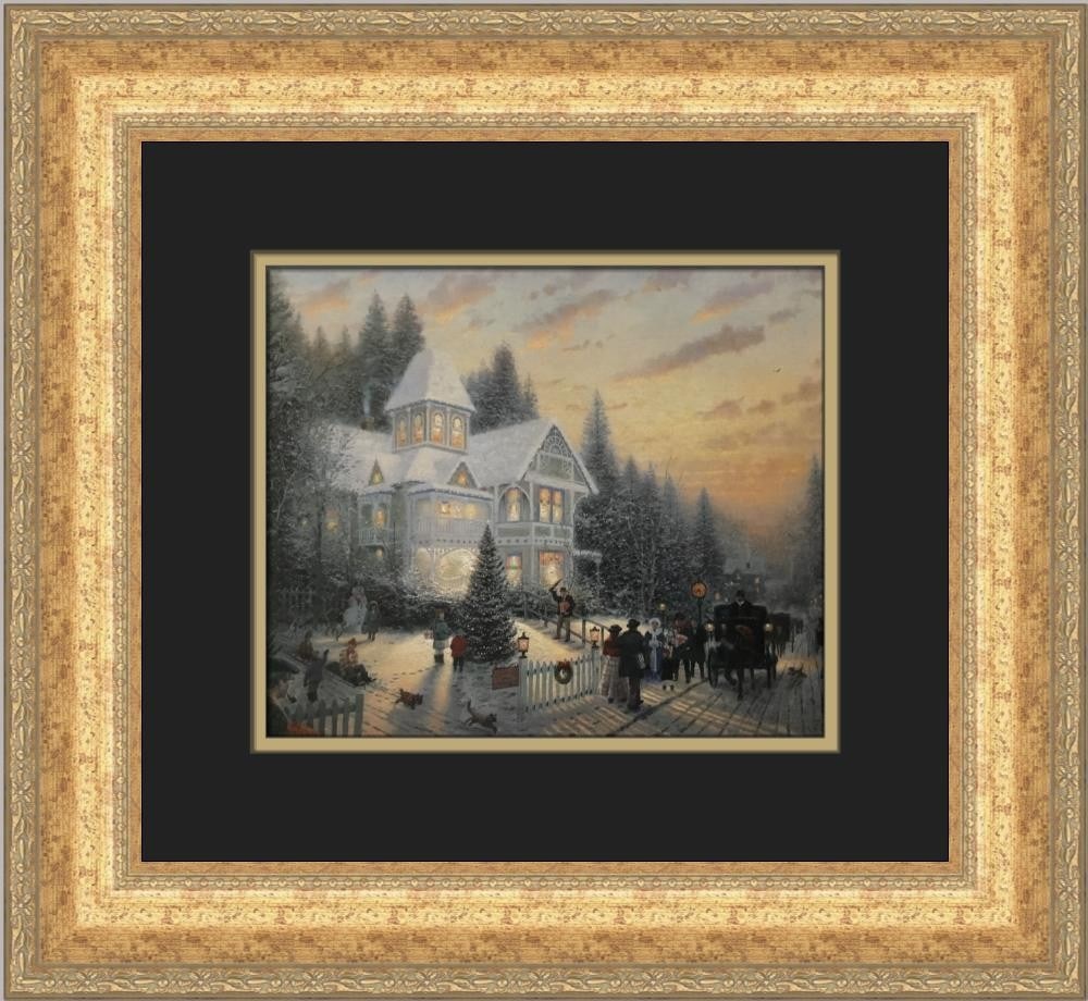 Thomas Kinkade Victorian Christmas I Custom Framed Art Print (1 of 2)