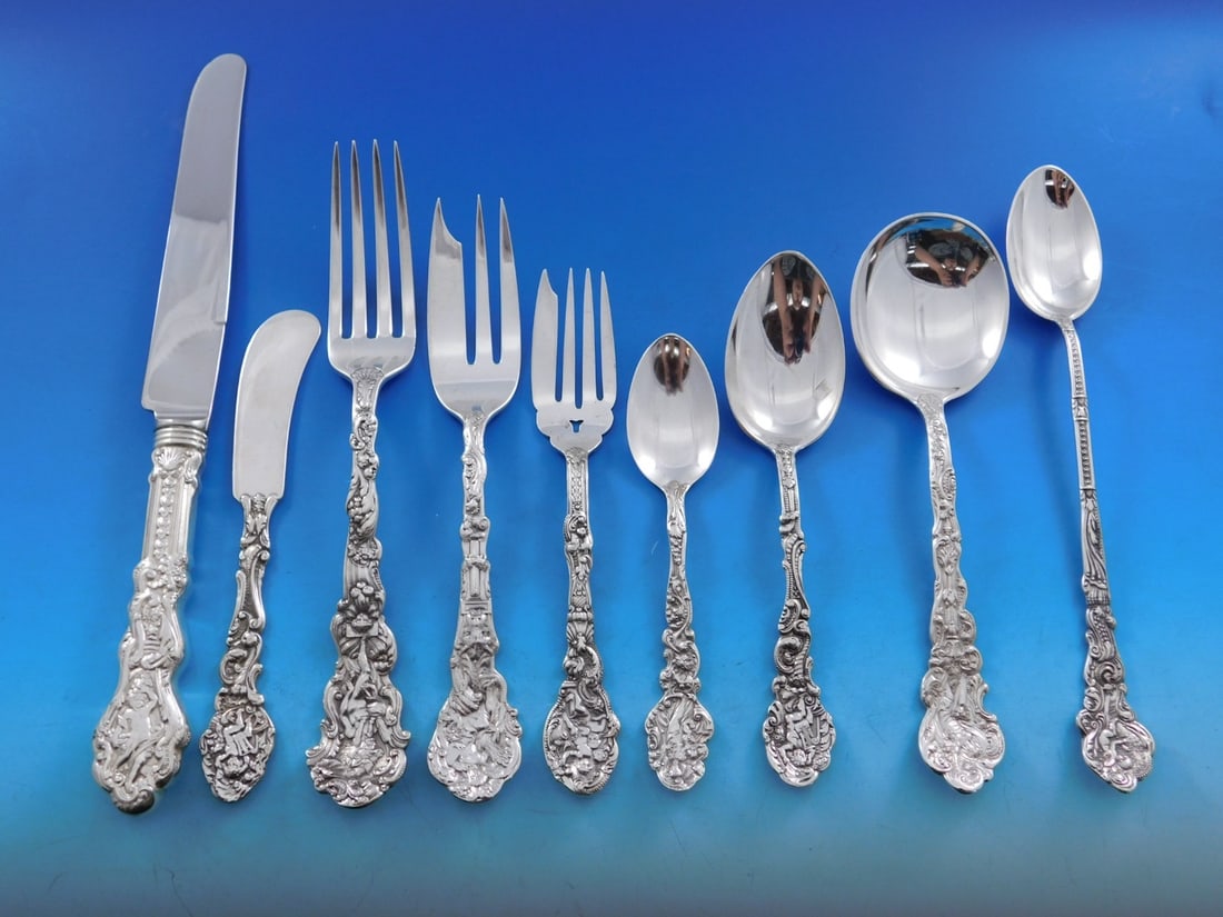 119 Piece Gorham Versailles Sterling Silver Flatware Service for 12 (1 of 10)