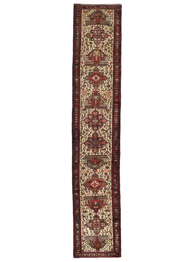 Vintage 2'5 x 13 Geometric Wool Runner Rug Handmade Tribal Decor: Vintage 2'5 x 13 Geometric Wool Runner Rug Handmade Tribal Decor Enhance your space with this stunning vintage geometric oriental runner rug, perfect for adding character to your farmhouse hallway or 