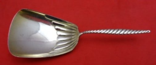 Whiting Oval Twist Sterling Silver Almond Scoop 5 1/4 Inch (1 of 2)