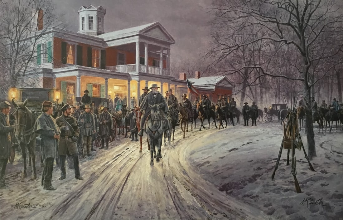 Mort Kunstler Merry Christmas General Lee Signed Limited Edition Print (1 of 1)