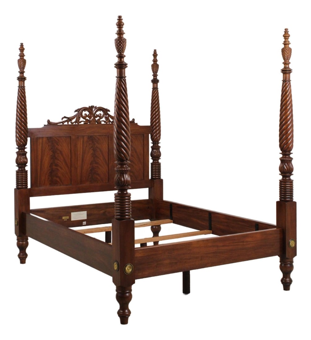Mahogany Stickley St Croix queen poster bed (1 of 10)