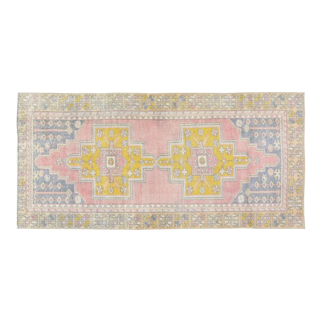 4' x 8'8" Hand-Knotted Wool Anatolian Rug Red Vintage Turkish Carpet: 4' x 8'8" Hand-Knotted Wool Anatolian Rug Red Vintage Turkish Carpet This vintage Turkish Anatolian rug is hand-knotted from wool using traditional rug-making techniques. Its design reflects generatio