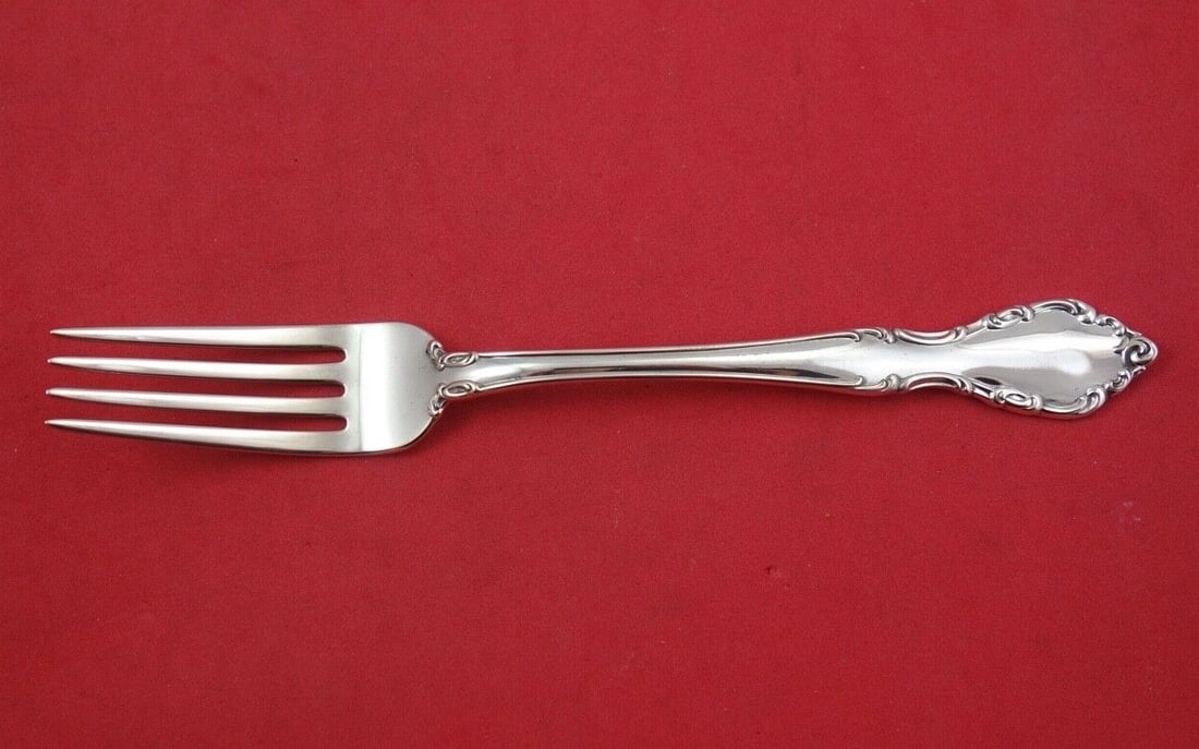 Gorham Chelsea Manor Sterling Silver Fork 7.5 Inch Flatware: Gorham Chelsea Manor Sterling Silver Fork 7.5 Inch Flatware Experience the elegance of dining with this Chelsea Manor regular fork by Gorham, crafted from high-quality sterling silver. This exquisite 