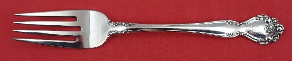 Gorham Secret Garden Sterling Silver Salad Fork 6.25 Inches: Gorham Secret Garden Sterling Silver Salad Fork 6.25 Inches This exquisite salad fork is from the Secret Garden pattern by Gorham, crafted in sterling silver. Measuring a compact 6 1/4 inches, it show