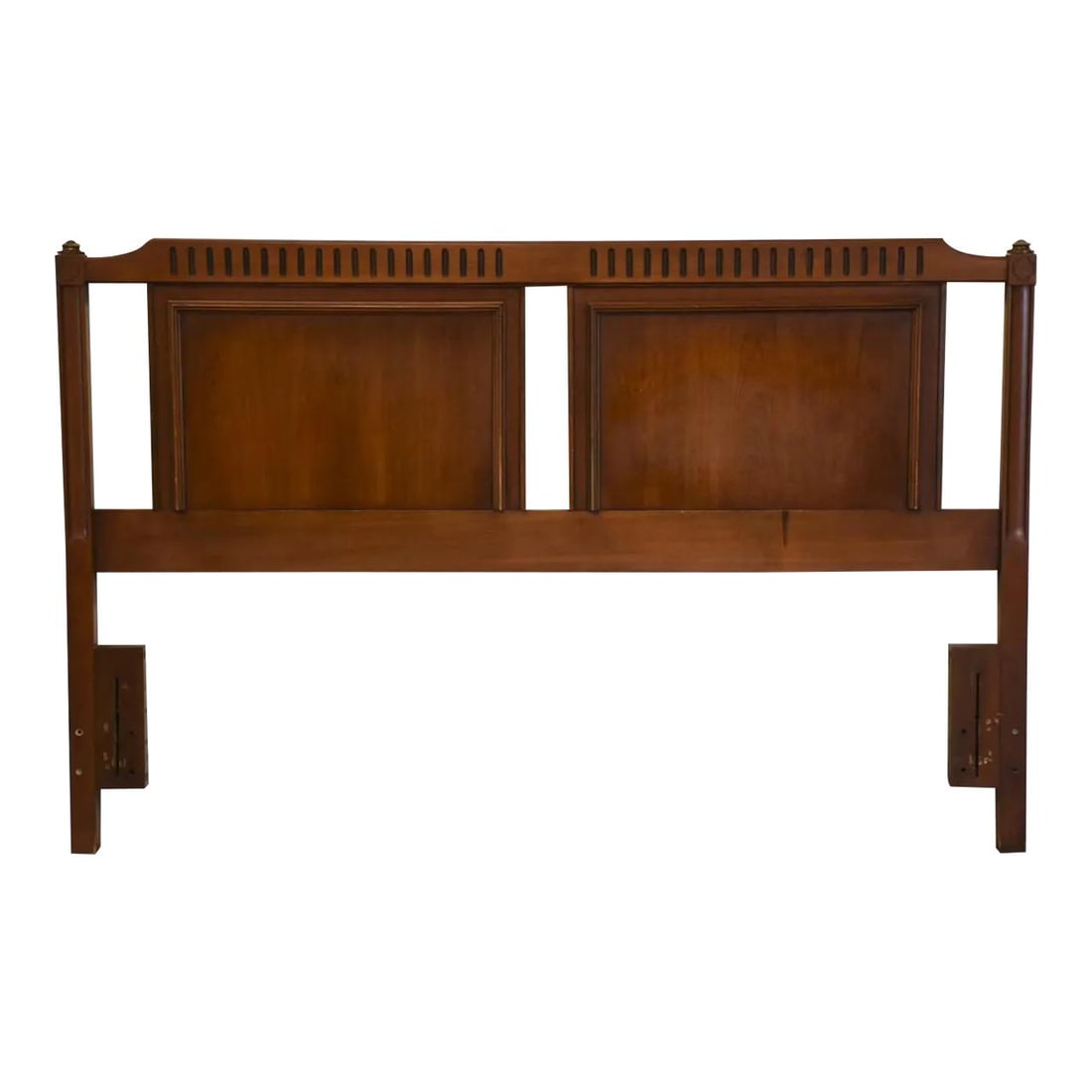 Mid Century Modern Walnut Queen Headboard 60.25in: Mid Century Modern Walnut Queen Headboard 60.25in This mid-century modern queen headboard features a warm walnut finish that adds a touch of elegance to any bedroom. With dimensions of 60.25" in width