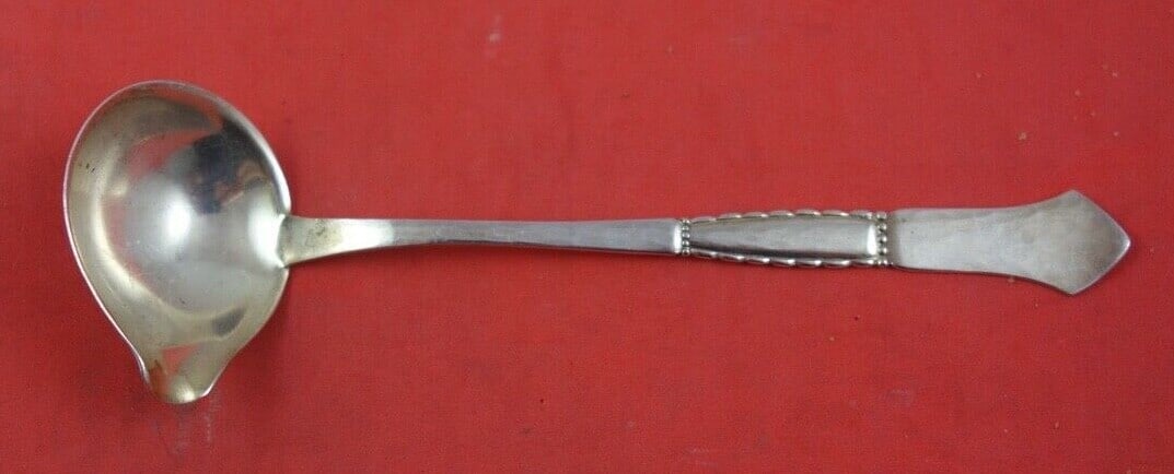 Fredericia Louise Sterling Silver Mayonnaise Ladle 5 Inch with Spout: Fredericia Louise Sterling Silver Mayonnaise Ladle 5 Inch with Spout This exquisite mayonnaise ladle from the Louise pattern by Fredericia is crafted from high-quality sterling silver. With a practica