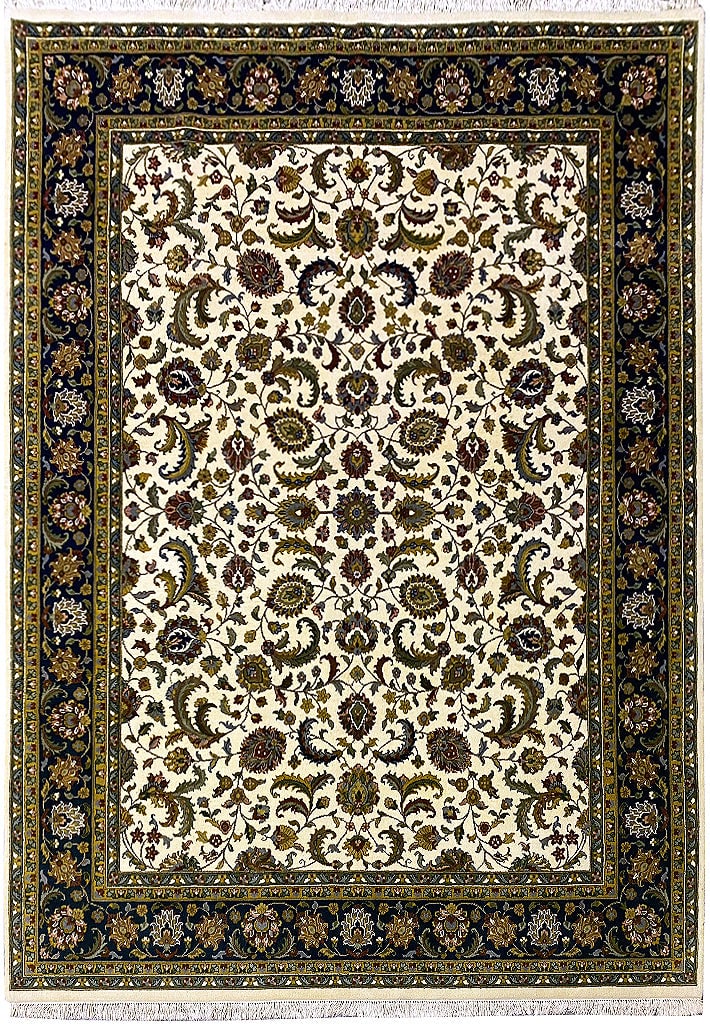 8' x 10' New Handmade Agra Wool Area Rug Elegant Design: 8' x 10' New Handmade Agra Wool Area Rug Elegant Design Free continental US Shipping Enhance your home decor with the exquisite 8' x 10' New Handmade Agra Rug, beautifully crafted from natural wool. T
