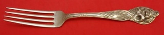 Watson Sterling Silver Orchid Dinner Fork Monogrammed 7.5 Inch: Watson Sterling Silver Orchid Dinner Fork Monogrammed 7.5 Inch This exquisite dinner fork by Watson features the elegant Orchid pattern, crafted from sterling silver. Measuring 7 1/2 inches, this fork