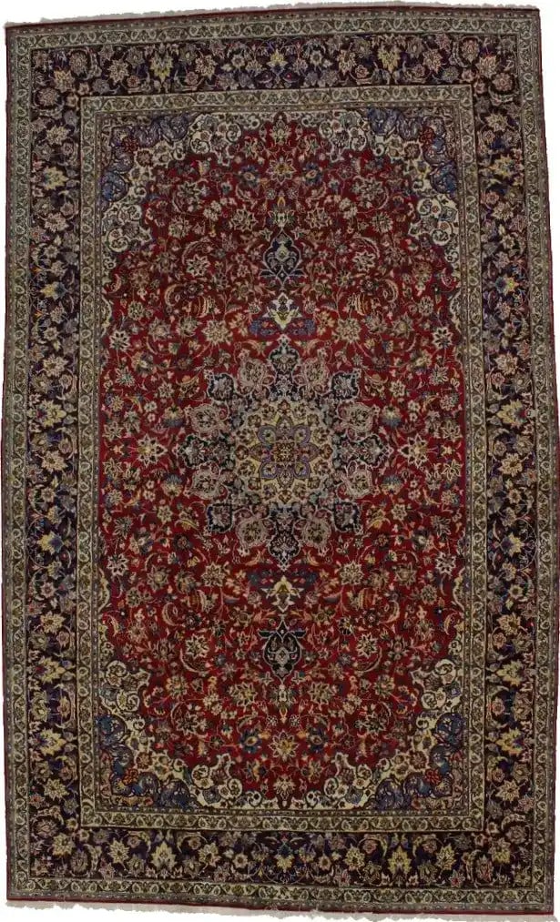 Vintage Hand-Knotted Floral Oriental Area Rug 10'4" x 17'3": Vintage Hand-Knotted Floral Oriental Area Rug 10'4" x 17'3" Discover the elegance of this vintage oversized floral Oriental rug, a stunning addition to your home decor. Measuring 10'4" x 17'3", this h