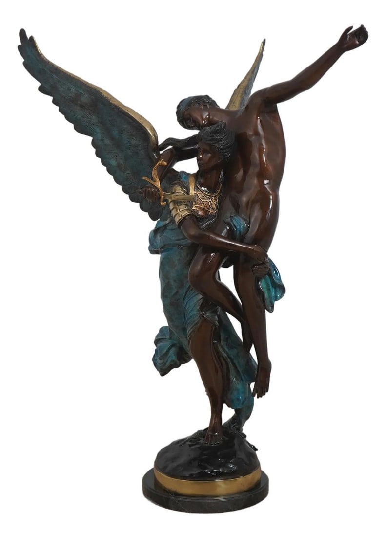 Bronze Gloria Victis Angel Soldier Statue (1 of 10)
