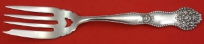 Mount Vernon Adolphus Sterling Silver Salad Fork 5 3/4" Heirloom: Mount Vernon Adolphus Sterling Silver Salad Fork 5 3/4" Heirloom This exquisite salad fork, part of the Adolphus pattern by Mount Vernon, showcases timeless elegance and craftsmanship. Made from high-