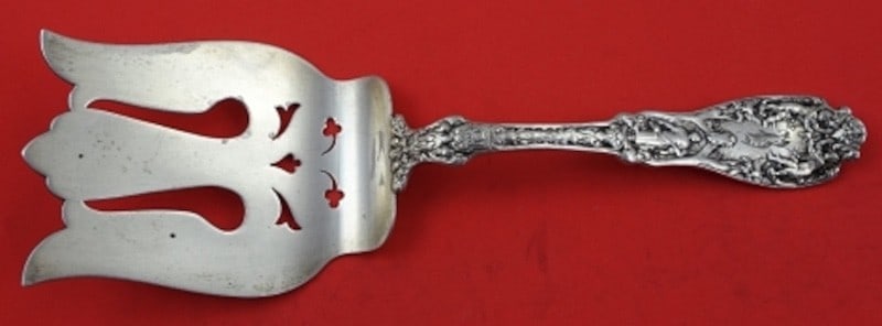 Gorham Paris Sterling Silver Serving Fork 9 3/8 Asparagus (1 of 1)