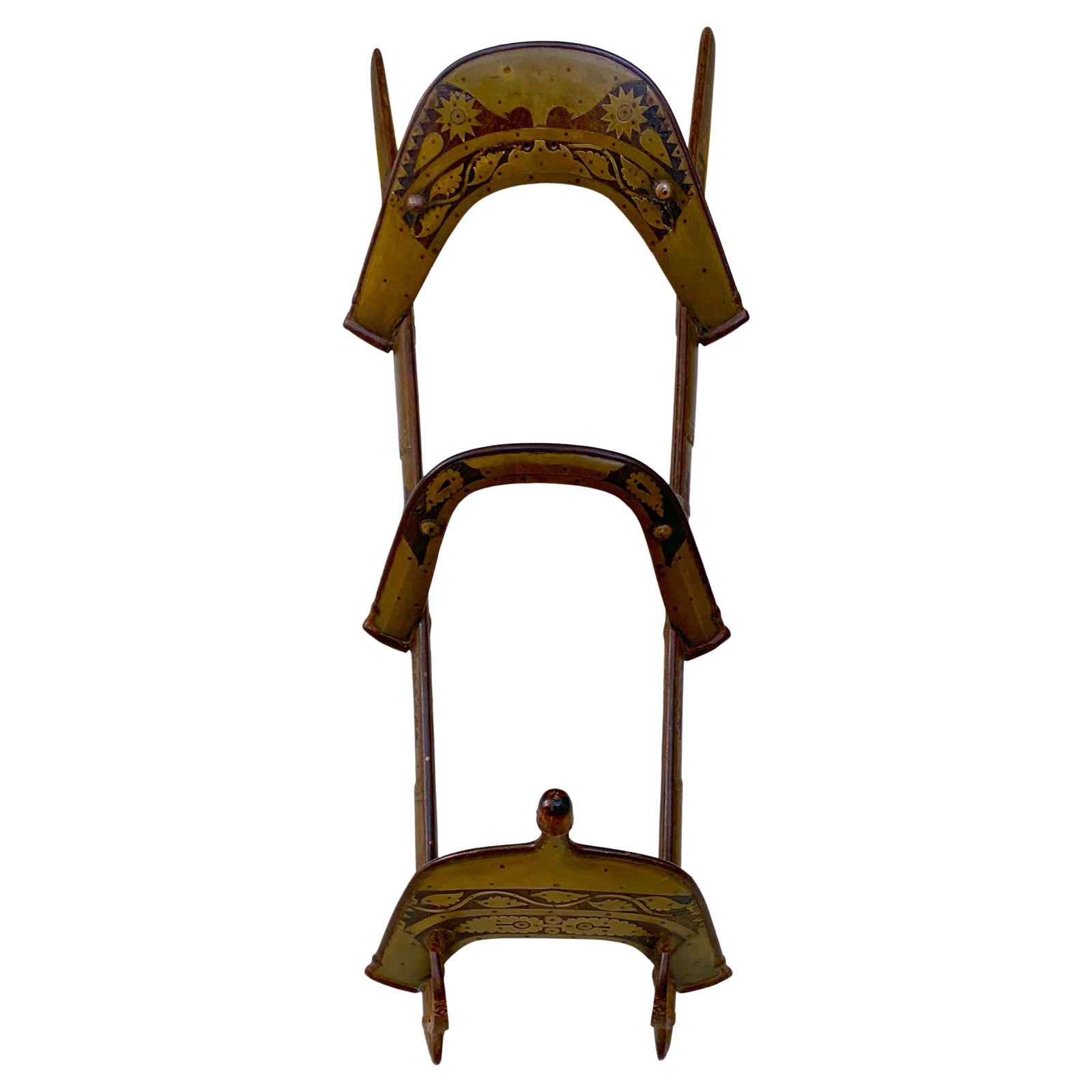 Brass Inlaid Moorish Camel Saddle Rack from 19th Century Morocco (1 of 8)