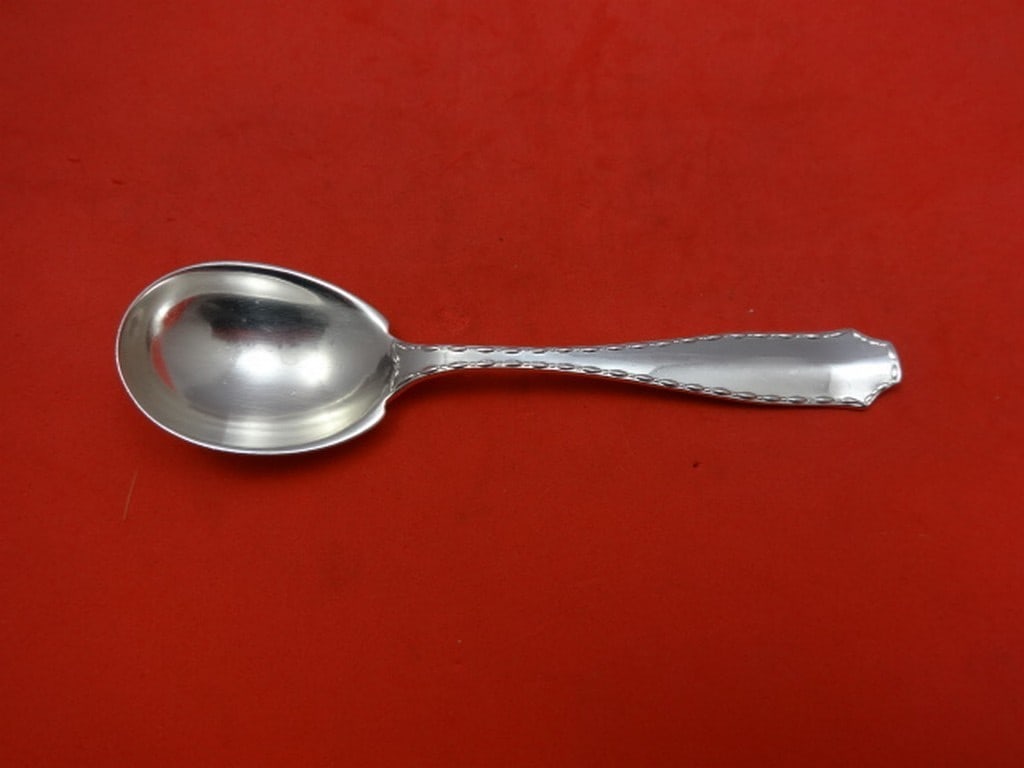 Tiffany & Co. Marquise Sterling Silver Sugar Spoon 5 5/8": Tiffany & Co. Marquise Sterling Silver Sugar Spoon 5 5/8" This exquisite Marquise sugar spoon by Tiffany & Co. is crafted from high-quality sterling silver. Featuring a beautiful design that embodies 