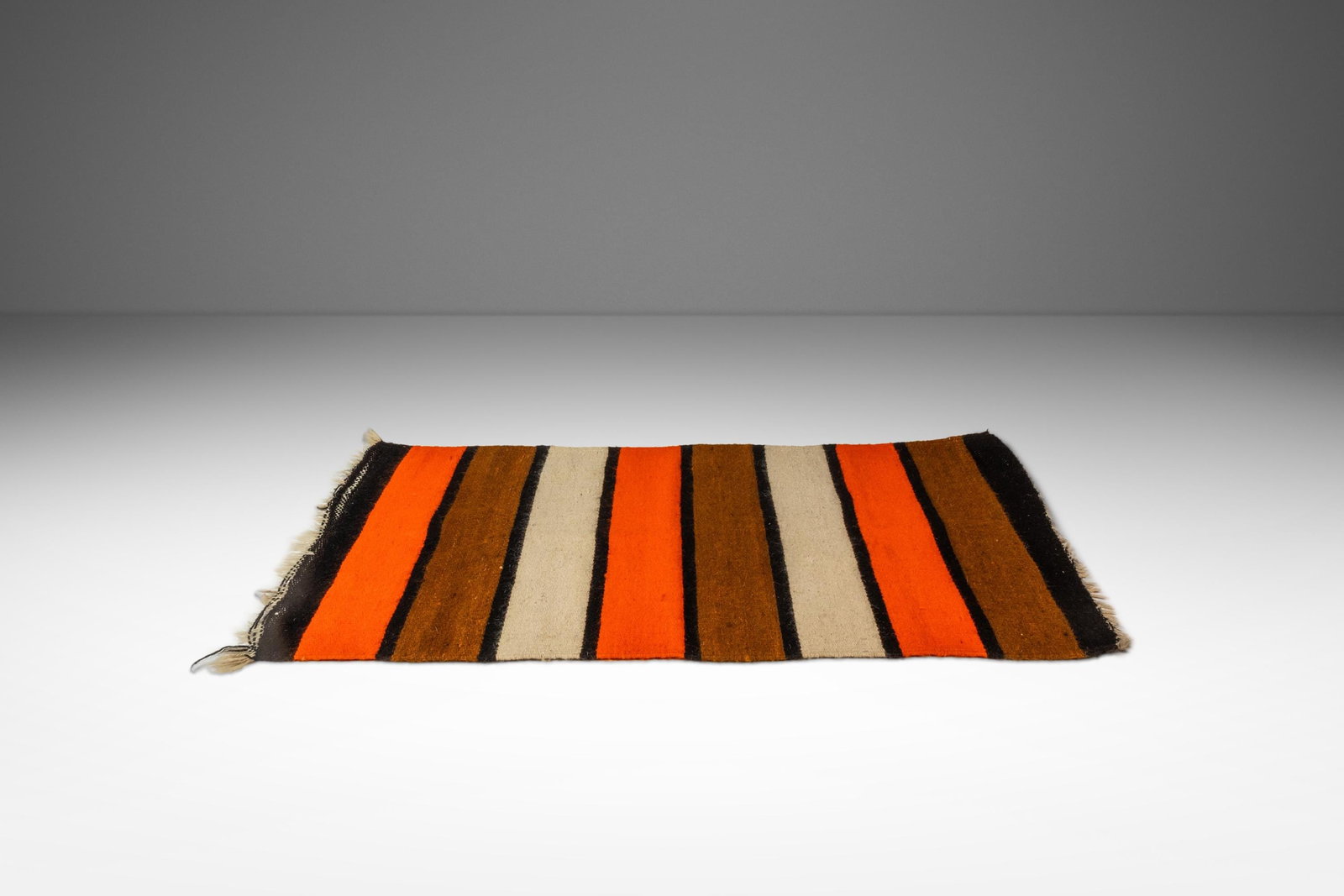 1950s Vintage Handwoven Wool Saddle Blanket Tapestry USA (1 of 10)