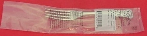 Sterling Silver Dinner Fork 7.5 Inch King Pattern by Kirk Unused: Sterling Silver Dinner Fork 7.5 Inch King Pattern by Kirk Unused This is a King pattern dinner fork by Kirk, crafted in sterling silver. The fork measures 7 1/2 inches and is in un-used condition, sti