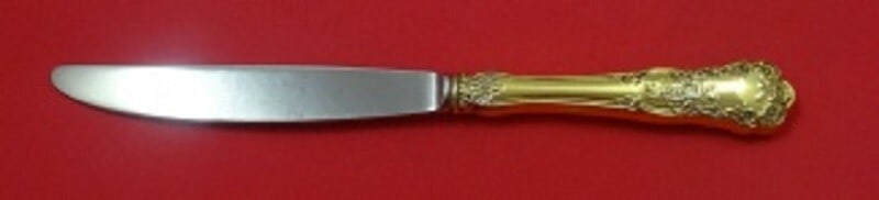 Gorham Buttercup 9.25 Inch Sterling Silver Knife Modern Design: Gorham Buttercup 9.25 Inch Sterling Silver Knife Modern Design This elegant modern knife is part of the Buttercup pattern by Gorham, crafted from high-quality sterling silver. Measuring 9 1/4 inches, 