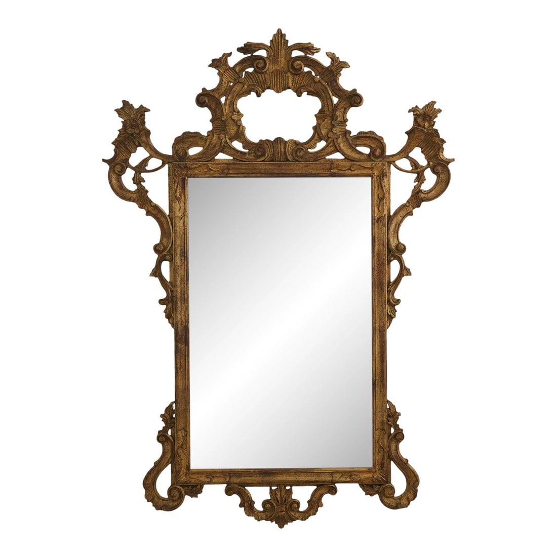 Italian giltwood carved mirror frame 36w x 2d x 51.5h (1 of 10)