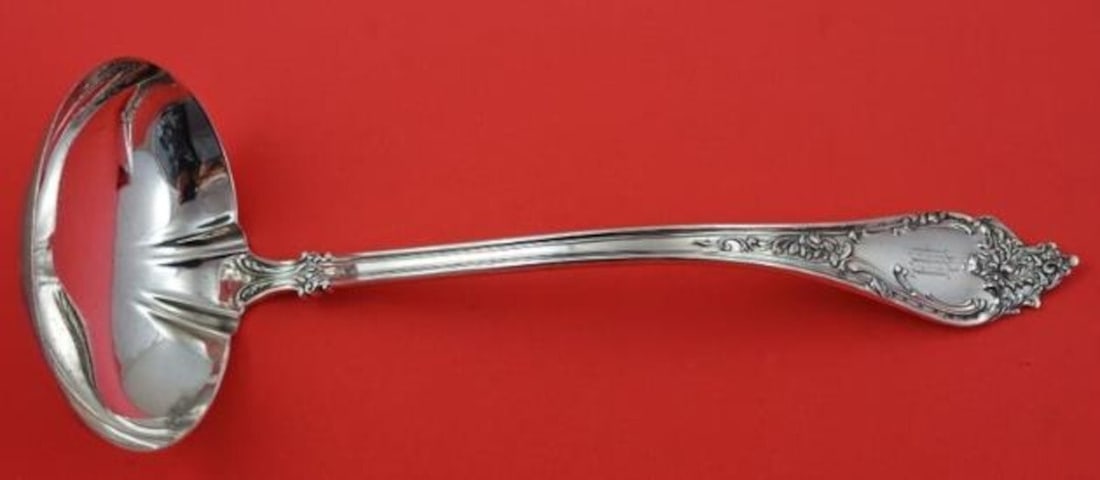 Watson Altair Sterling Silver Soup Ladle 9 Inch Monogrammed: Watson Altair Sterling Silver Soup Ladle 9 Inch Monogrammed This exquisite soup ladle from the Altair pattern by Watson is crafted from high-quality sterling silver, making it a perfect addition to yo