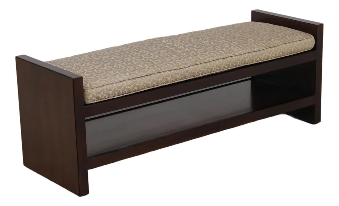 Mahogany Baker Milling Road Upholstered Window Bench (1 of 10)